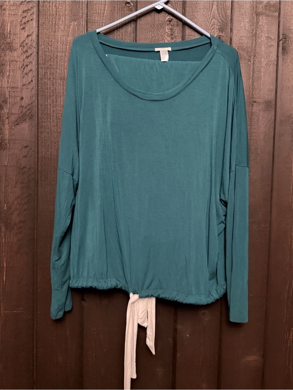 Eberjey Women’s Gisele Slouchy Pajama Set Green Drawstring Sz XL Lounge Wear EUC